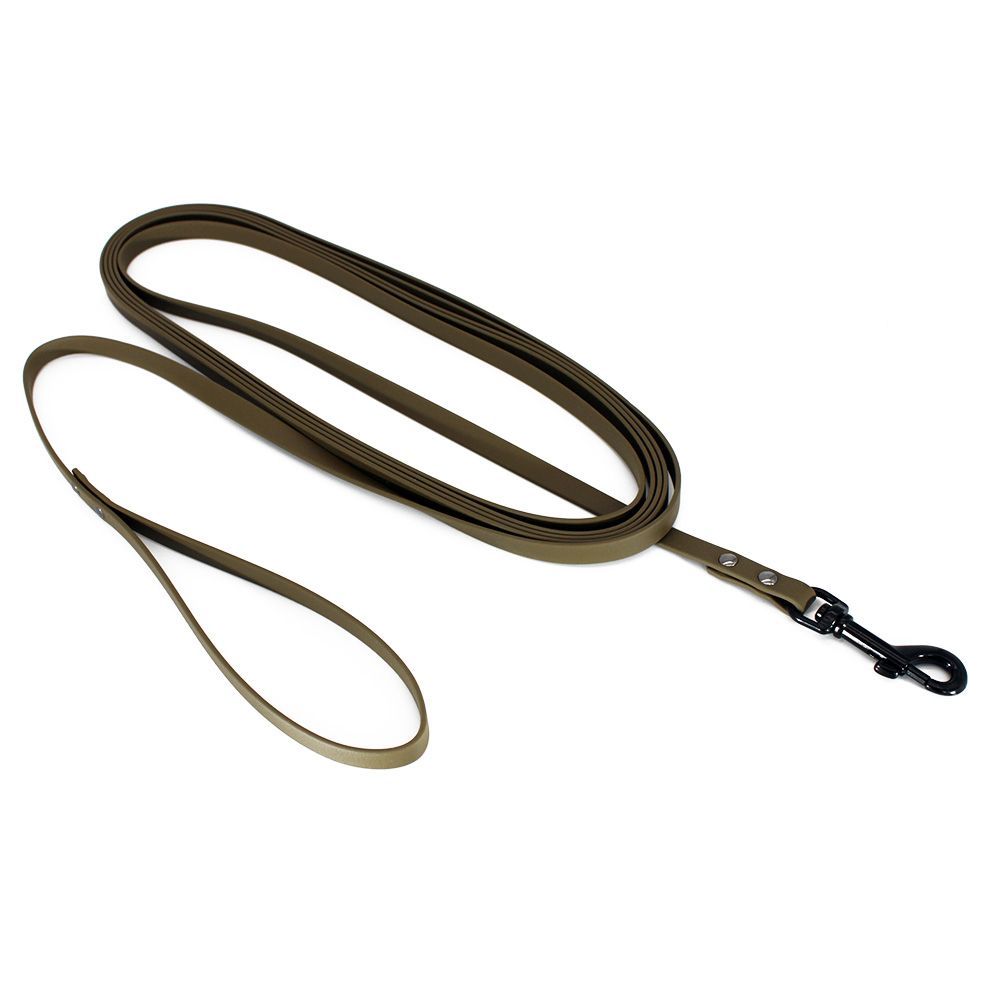 Heim BioThane sök koppel, oliv - 5 m lång, 13 mm bred