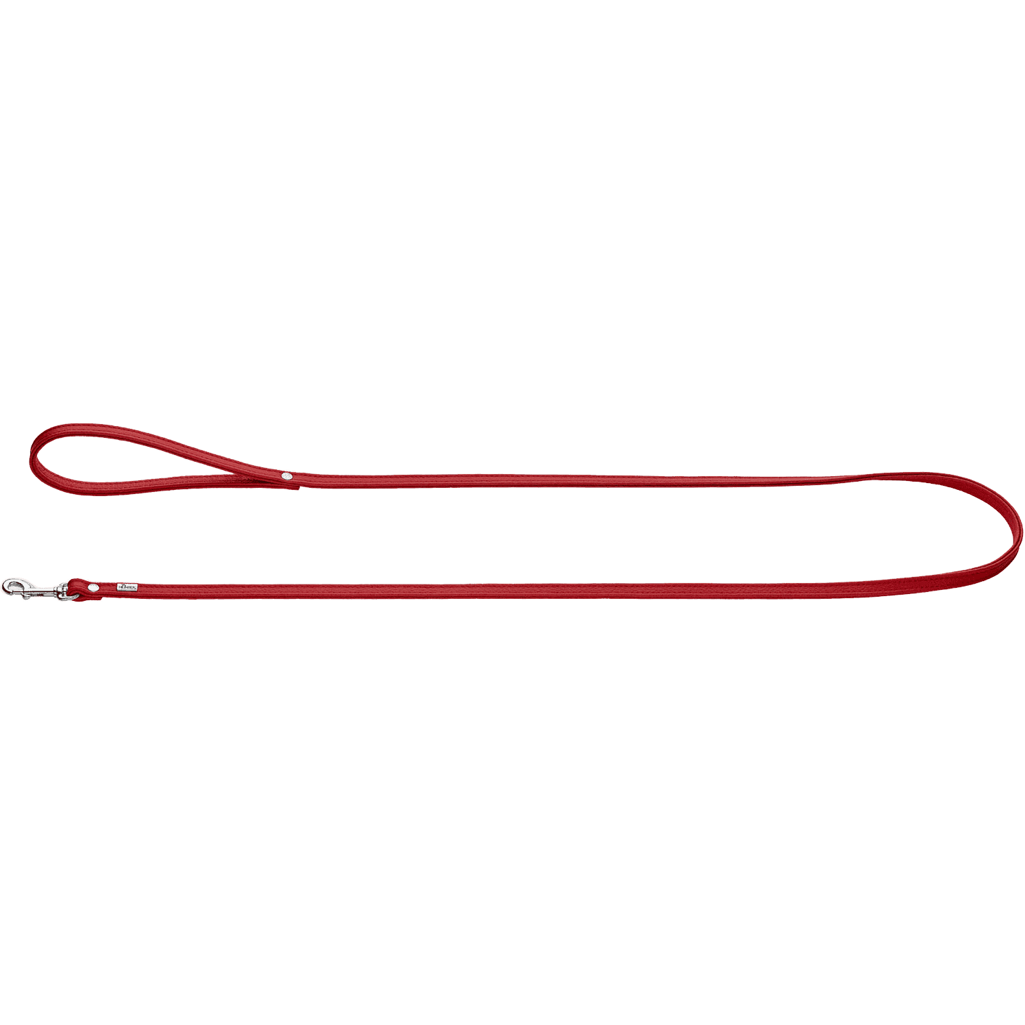 Dog Leash Nappa Petit Red 140cm/8mm