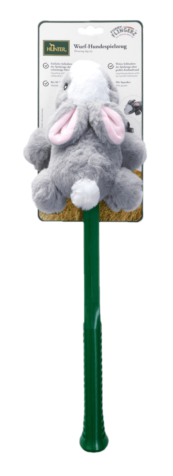 Dog Toy Flingerz Furry Rabbit With Launcher