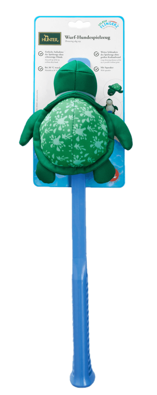 Dog Toy Flingerz Splash Turtle With Launcher