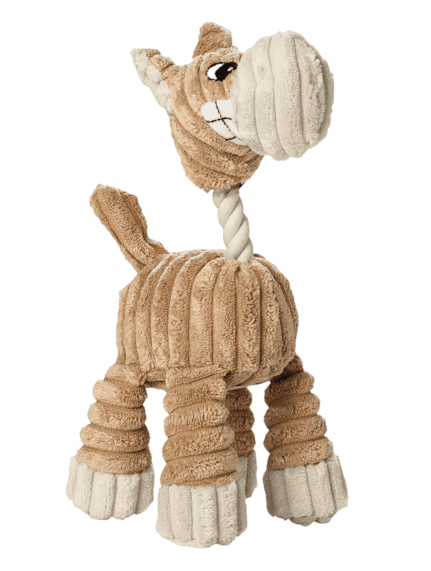 Dog Toy Huggly Zoo Giraffe Tan 24cm