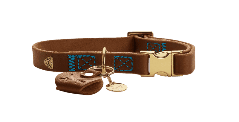 Hundhalsband Sansibar Cow Leather Cognac M
