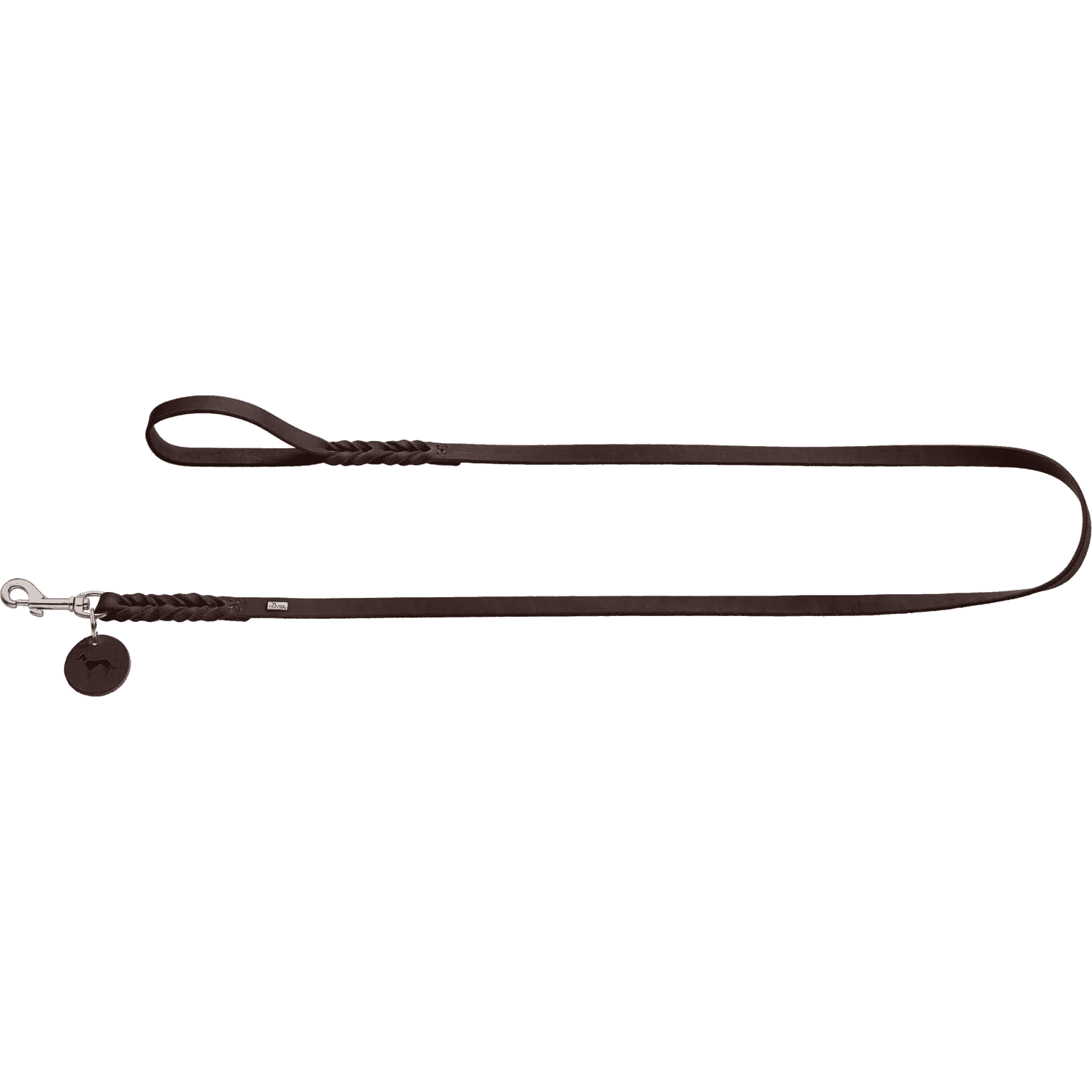 Hundkoppel Solid Education Mörkbrun 200cm/11mm