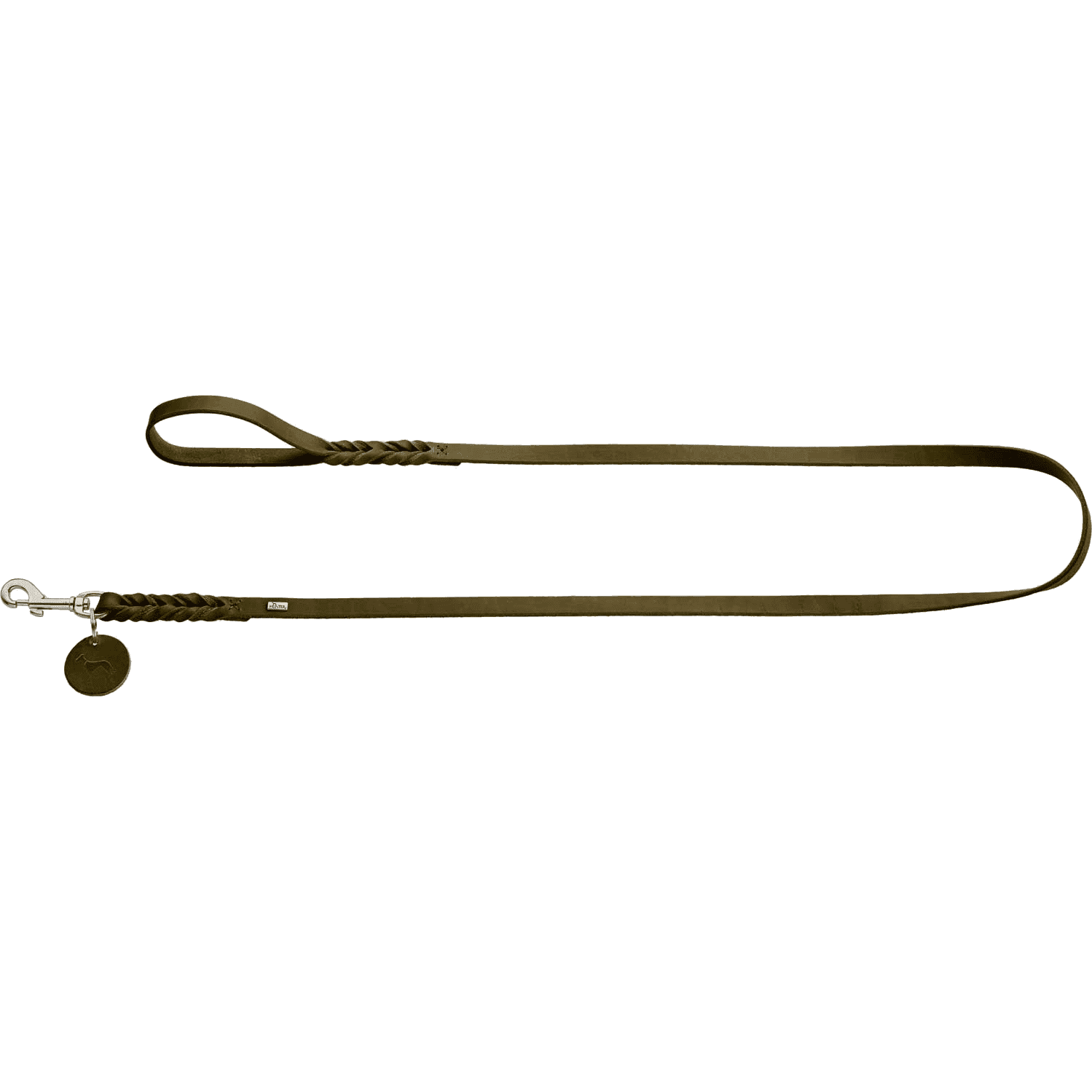 Hundkoppel Solid Education Olivgrön 200cm/16mm