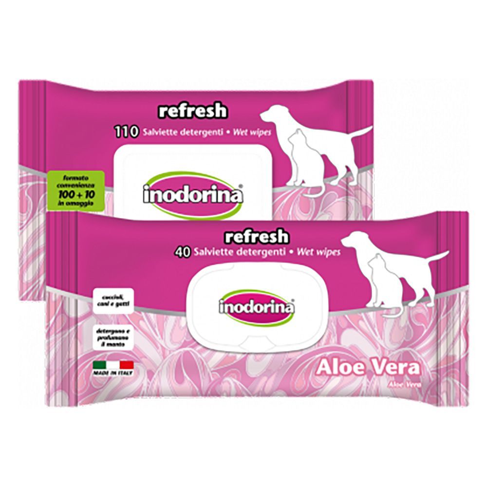 Inodorina Aloe Vera våtservetter - 40 st