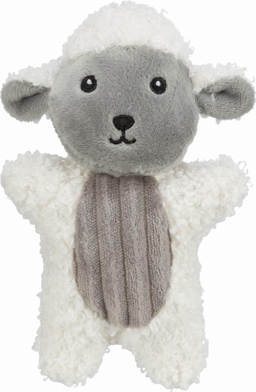 Jolly Paw Lamm Valpleksak - Vit 15 cm