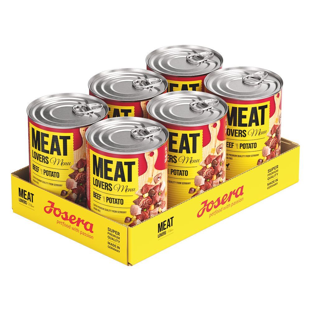 Josera Meatlovers Menü 6 x 400 g - Nötkött & potatis