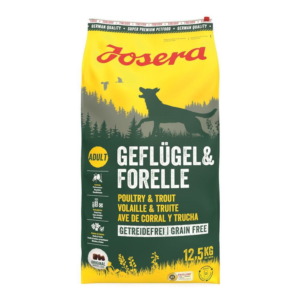 Josera med fjäderfä & öring - 12,5 kg