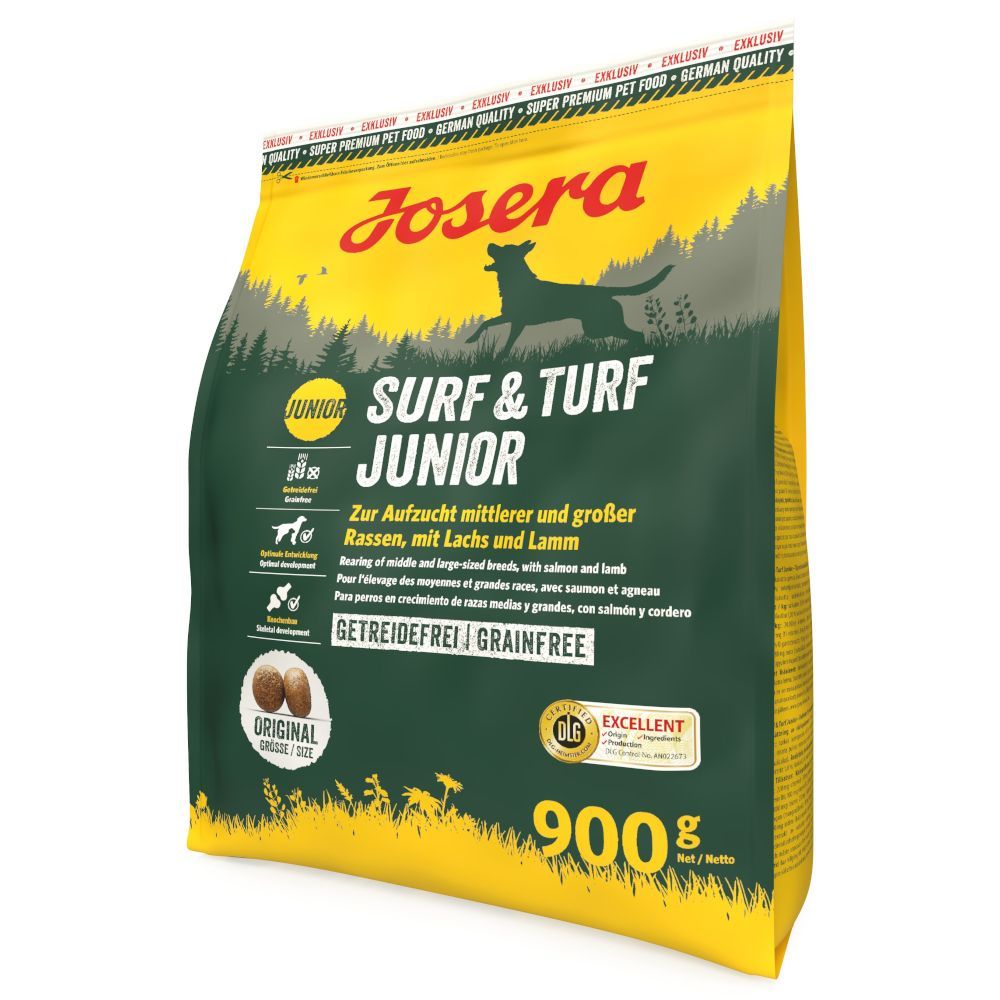 Josera Surf & Turf Junior med lax & lamm - 900 g