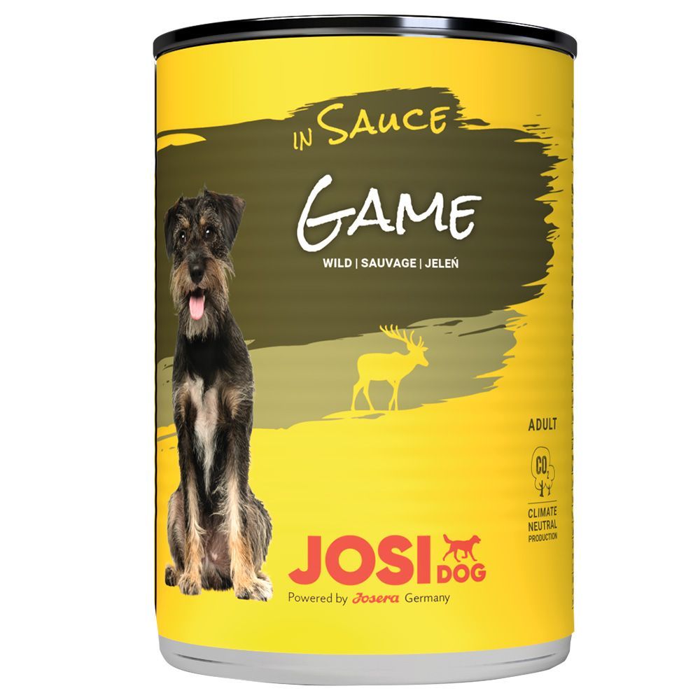 JosiDog i sås 12 x 415 g - Vilt