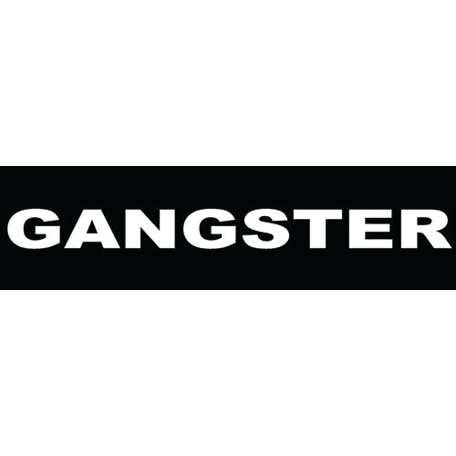 "Gangster" Kardborremärke, small (80x20 mm)