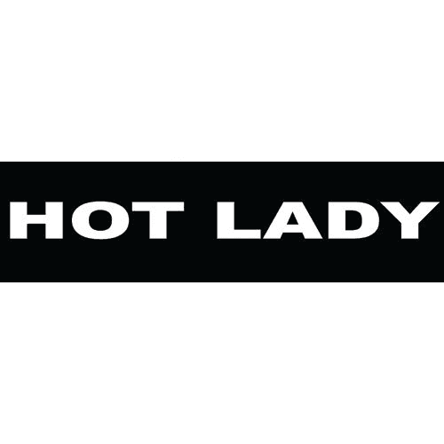 "Hot lady" Kardborremärke, 110x30 mm