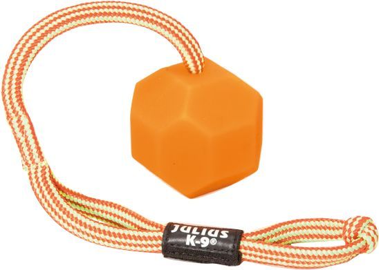 Julius-K9 Silikonboll med Snöre - Orange