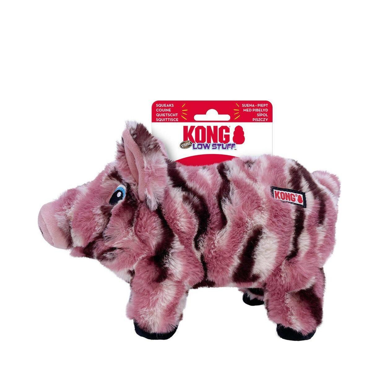 KONG Low Stuff Stripes Pig