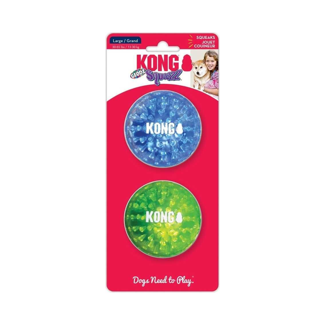 KONG Squeezz Geodz 2-pack
