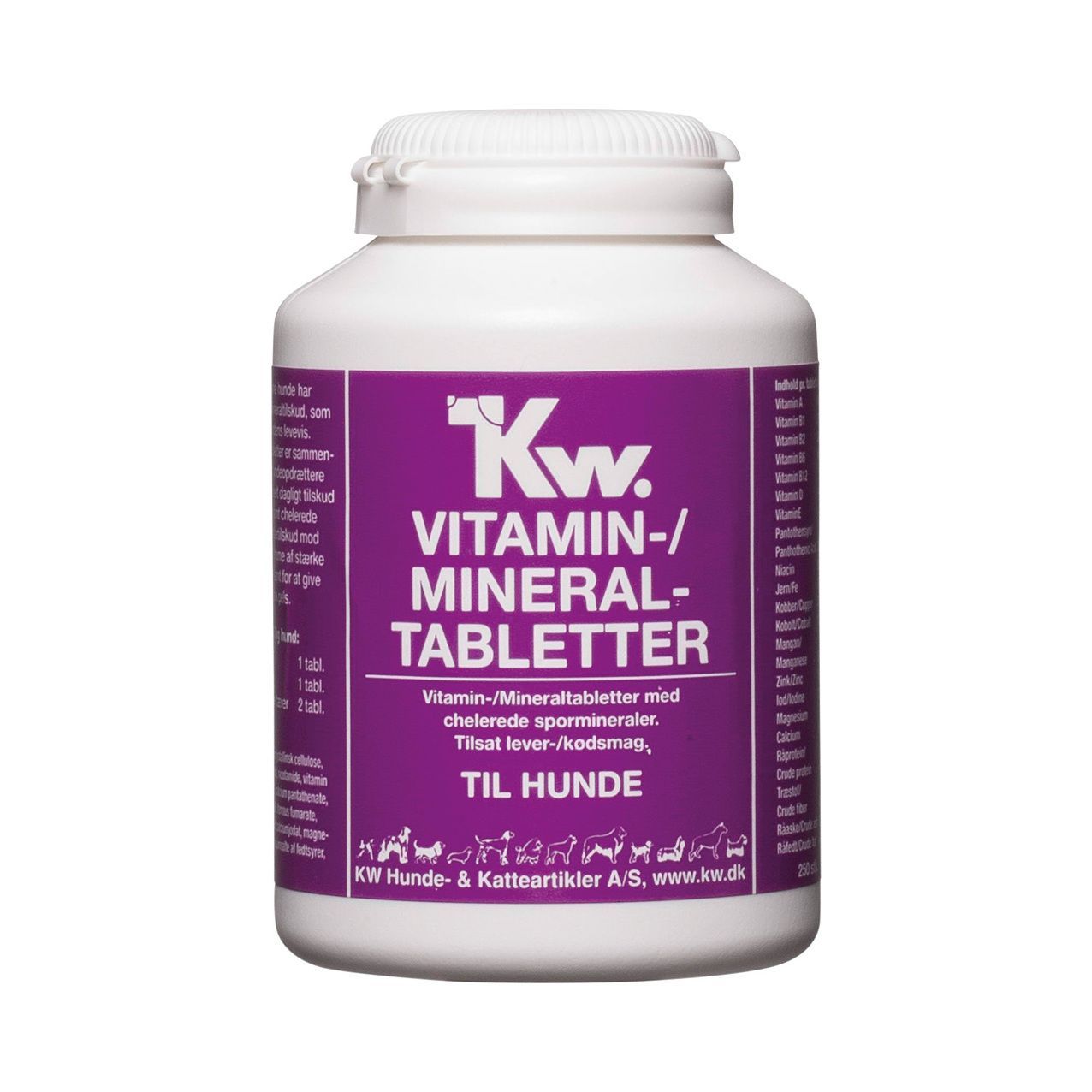 KW Vitamin/Mineral tabletter - 250 tabletter