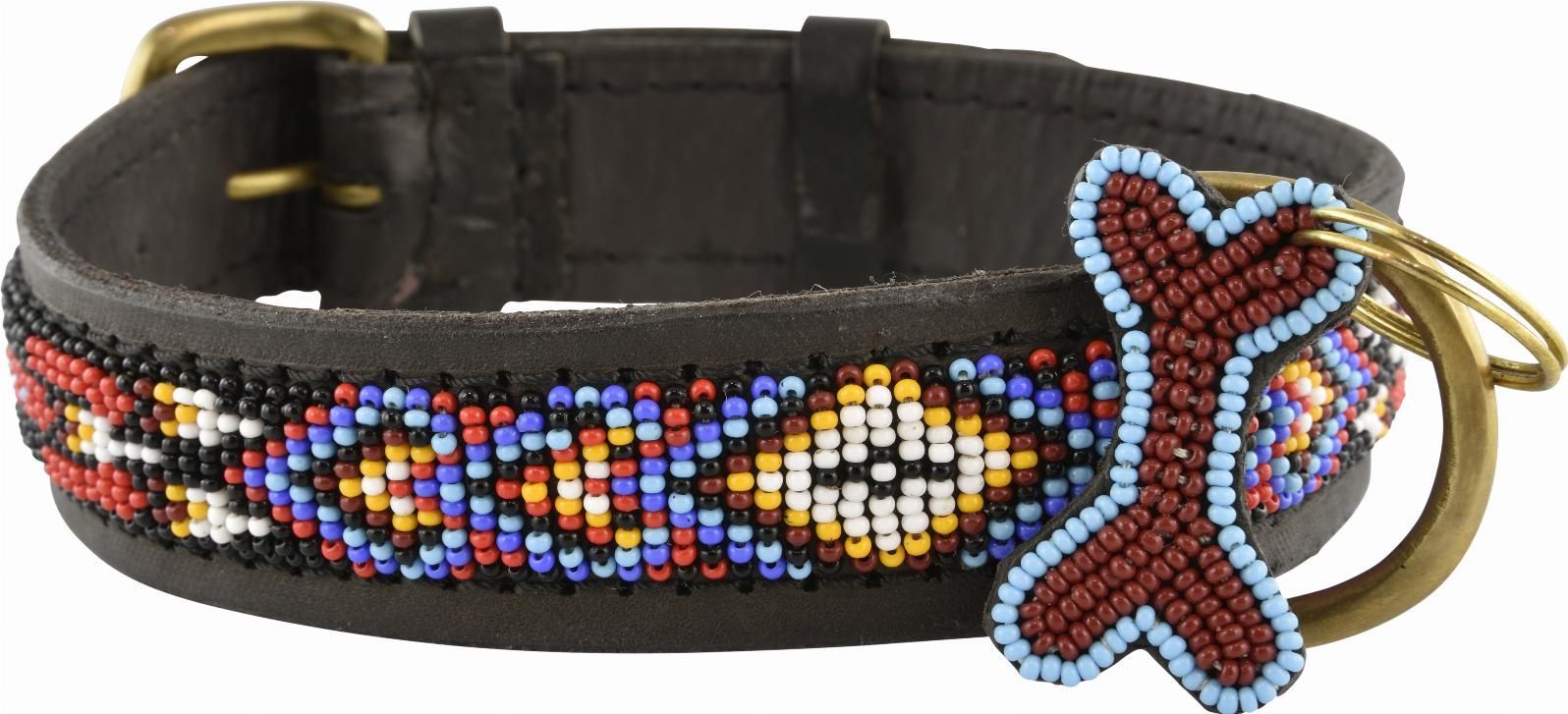 Kampuni Handgjort Hundhalsband Kiowa - Svart (S)