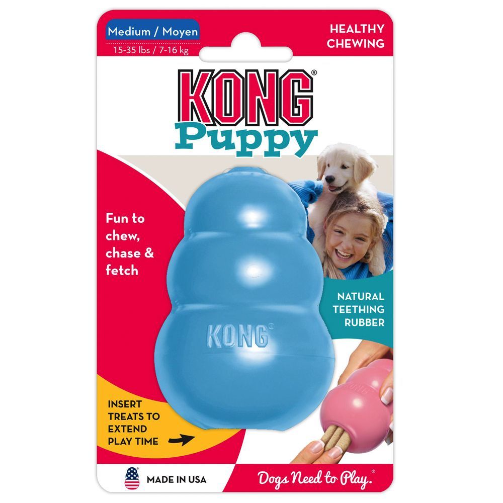 Puppy KONG - M, blå