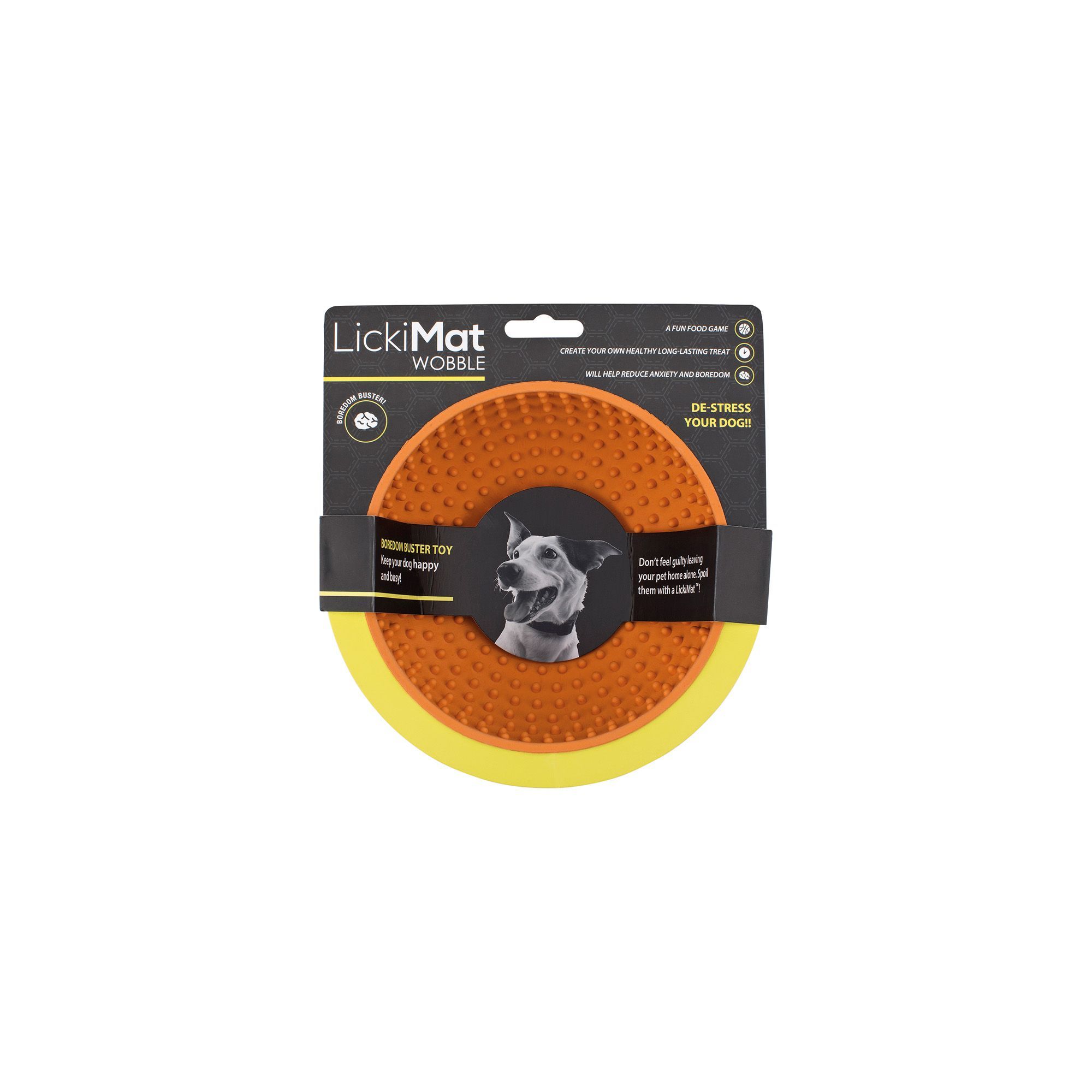LickiMat Wobble Slow Feeder - Orange