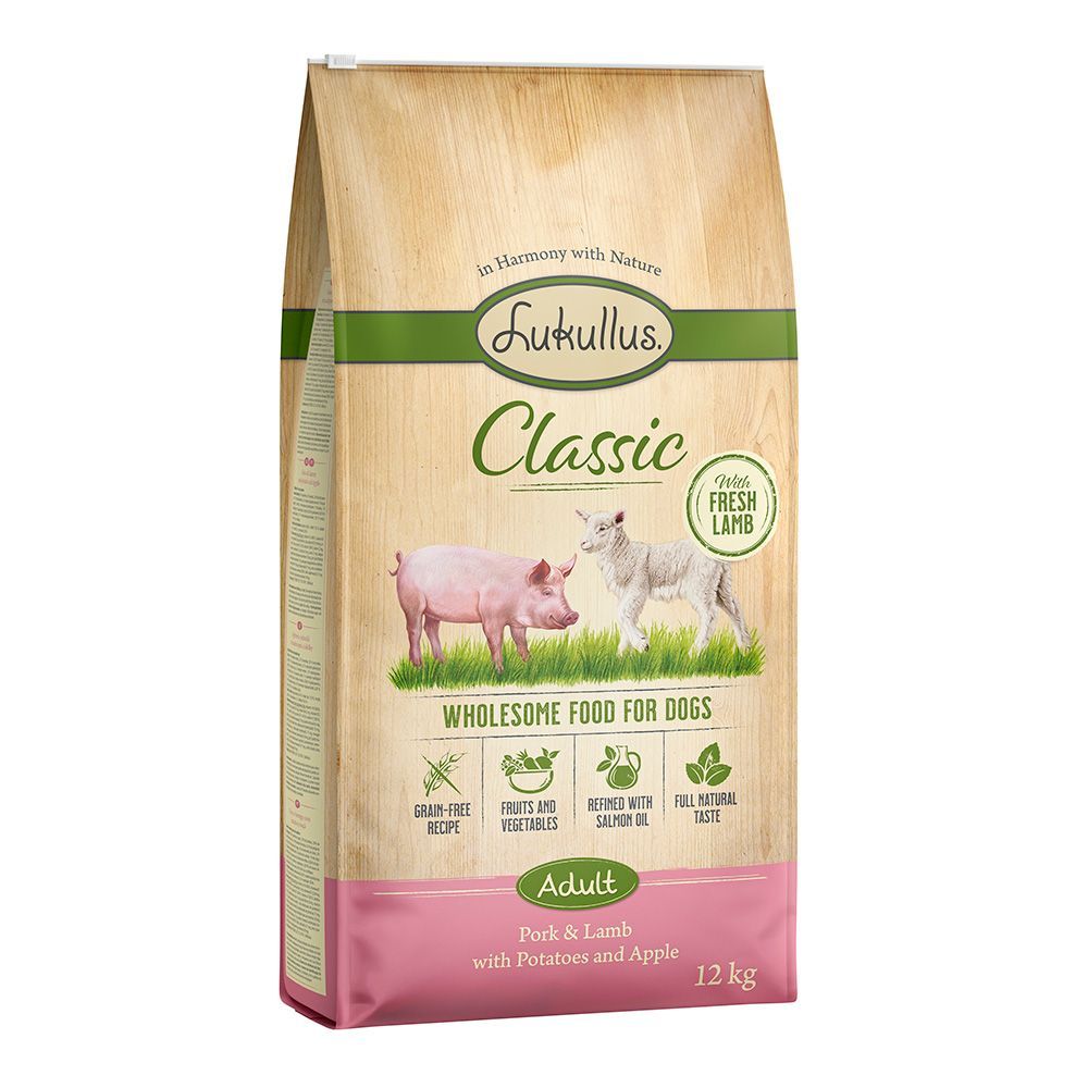 Lukullus Classic fläsk & lamm (Grain Free) - 12 kg