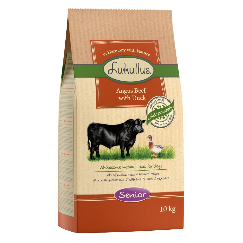 Lukullus Senior Angus nötkött & anka - 10 kg