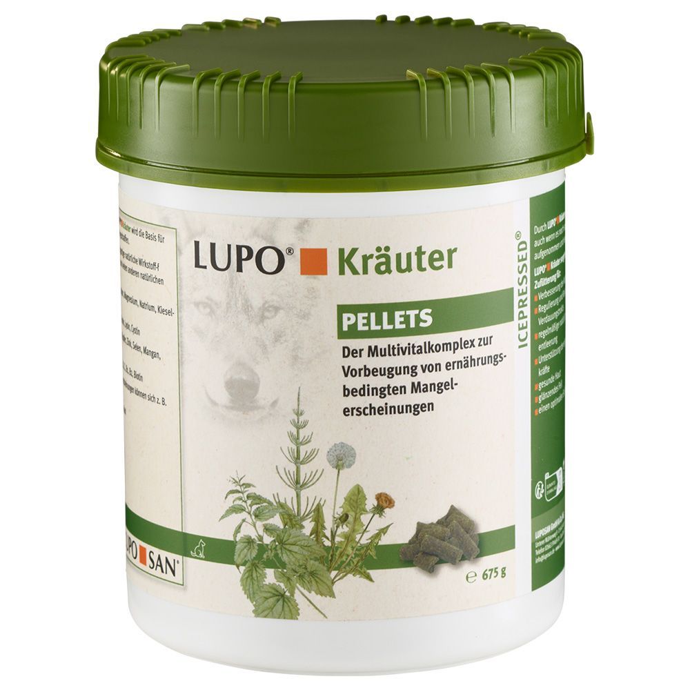 LUPO Kräuter örtpellets - Ekonomipack: 4 x 675 g