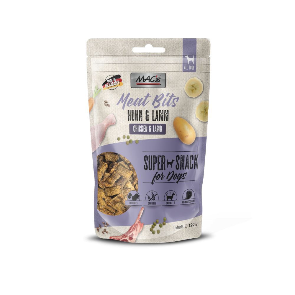 MAC's Dog Meat Bits - Kyckling & lamm (120 g)