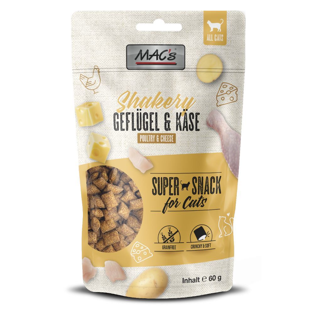 MAC's Cat Shakery Snack - Kyckling & Ost (60 g)