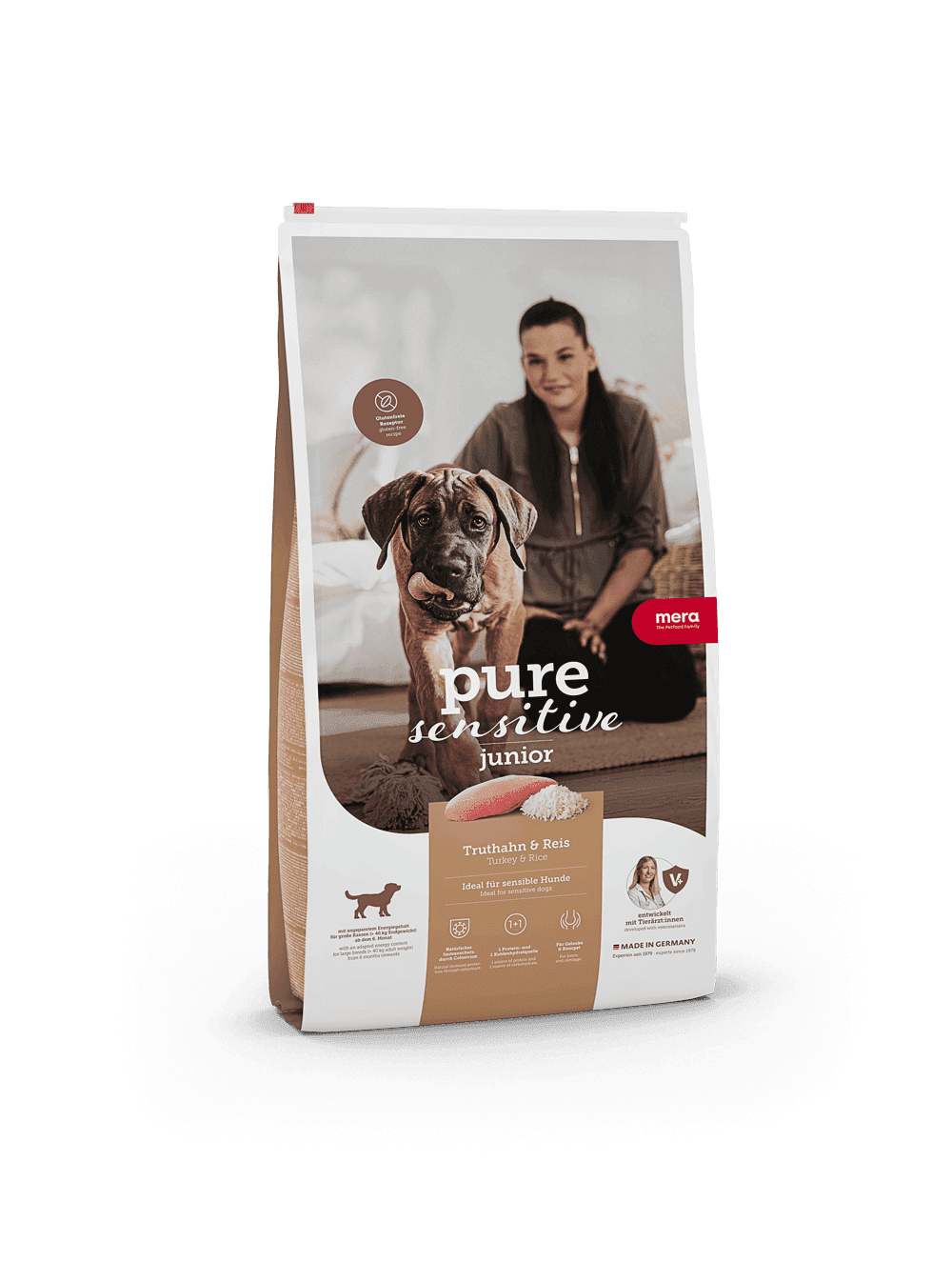 Pure Sensitive Junior Kalkon & Ris 4 kg