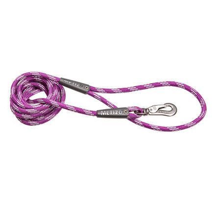 Koppel Runt m. Reflex, Pistolhake - Lila / 180 cm
