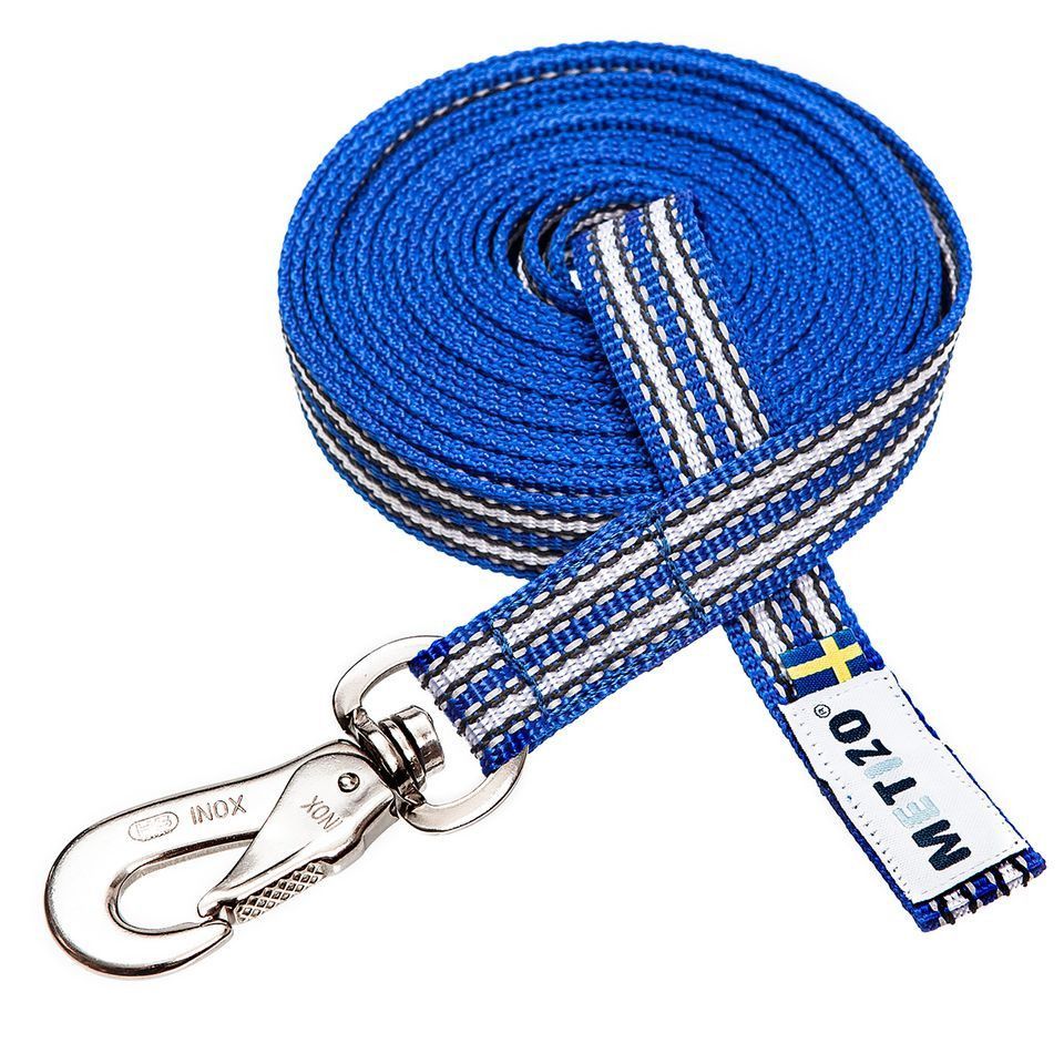Nosework Koppel Utan Handtag - Blå / 5 m x 20 mm