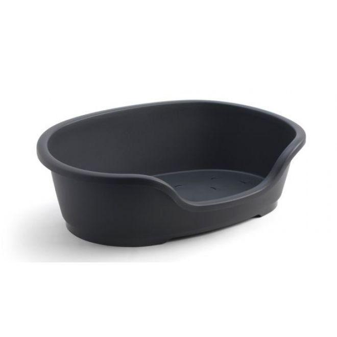 Moderna Hundbädd Plast Oval Svart (80 cm)