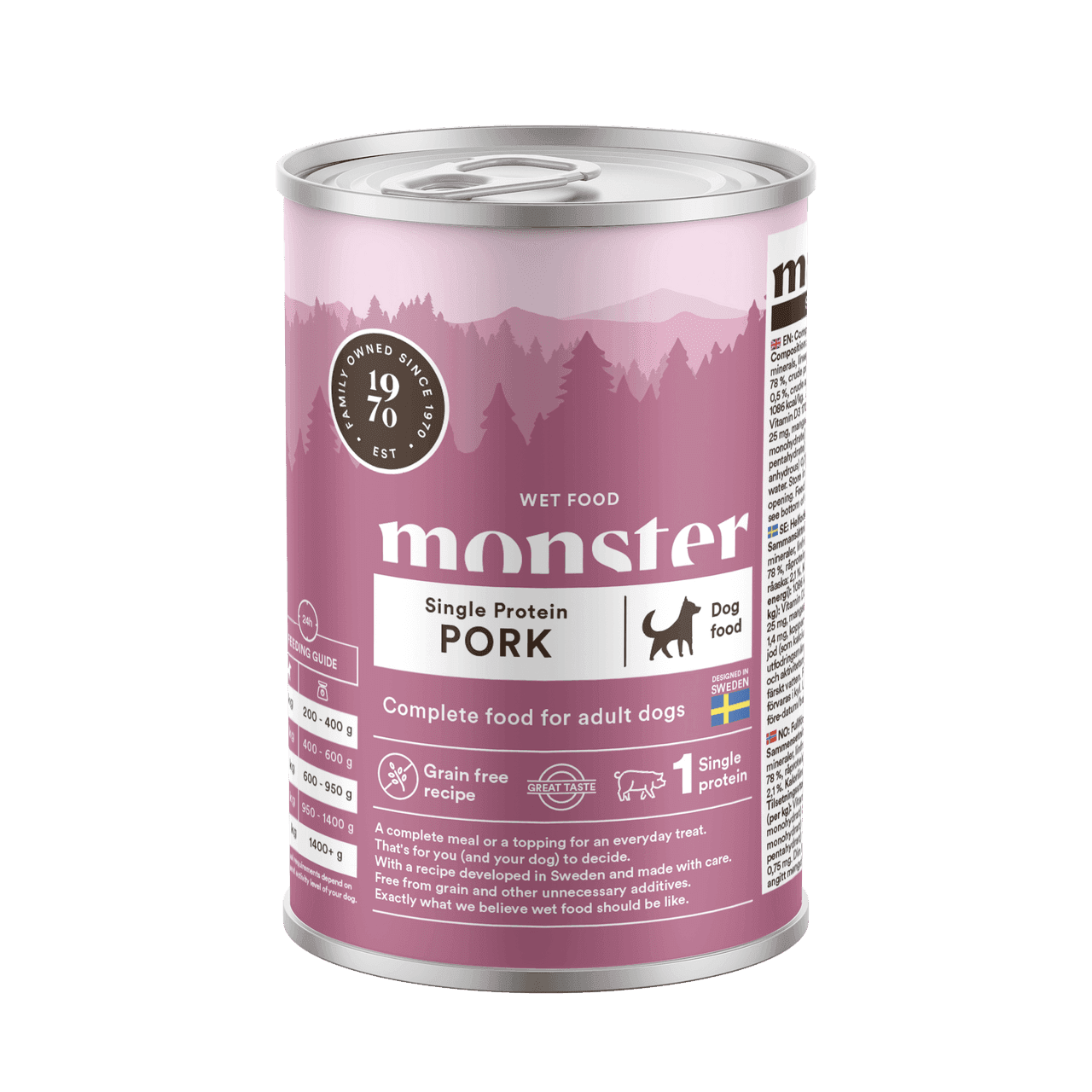 Dog Adult Single Protein Pork - 6 x 400 g