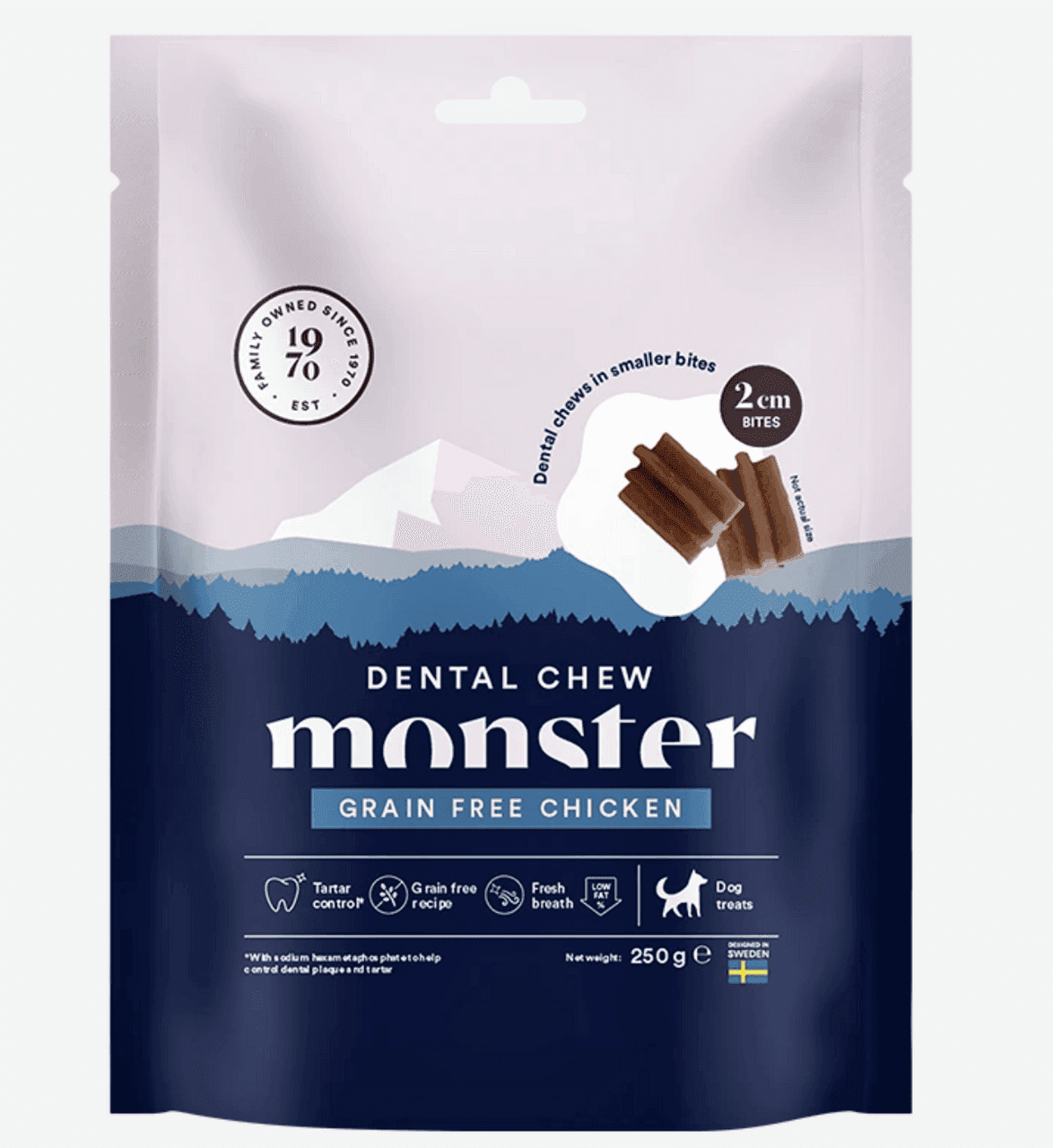 Dog Dental Chew Bites Chicken - 250 g