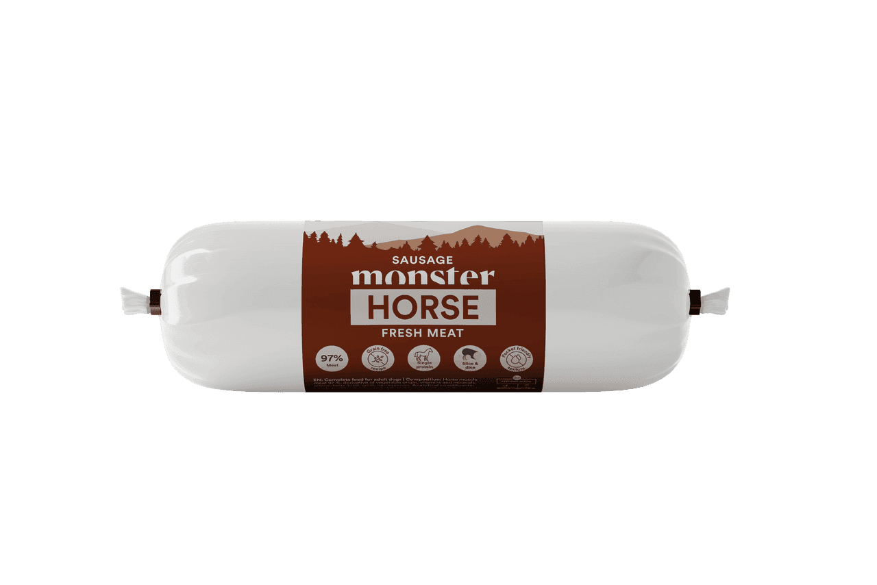 Dog Sausage Horse Hundfoder - 12 x 200 g