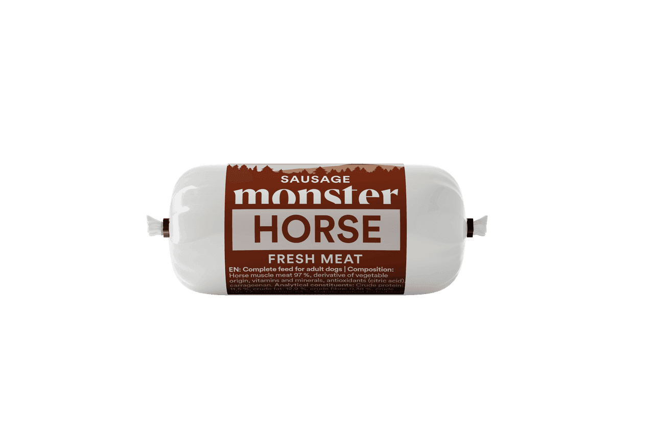 Dog Sausage Horse Hundfoder - 80 g