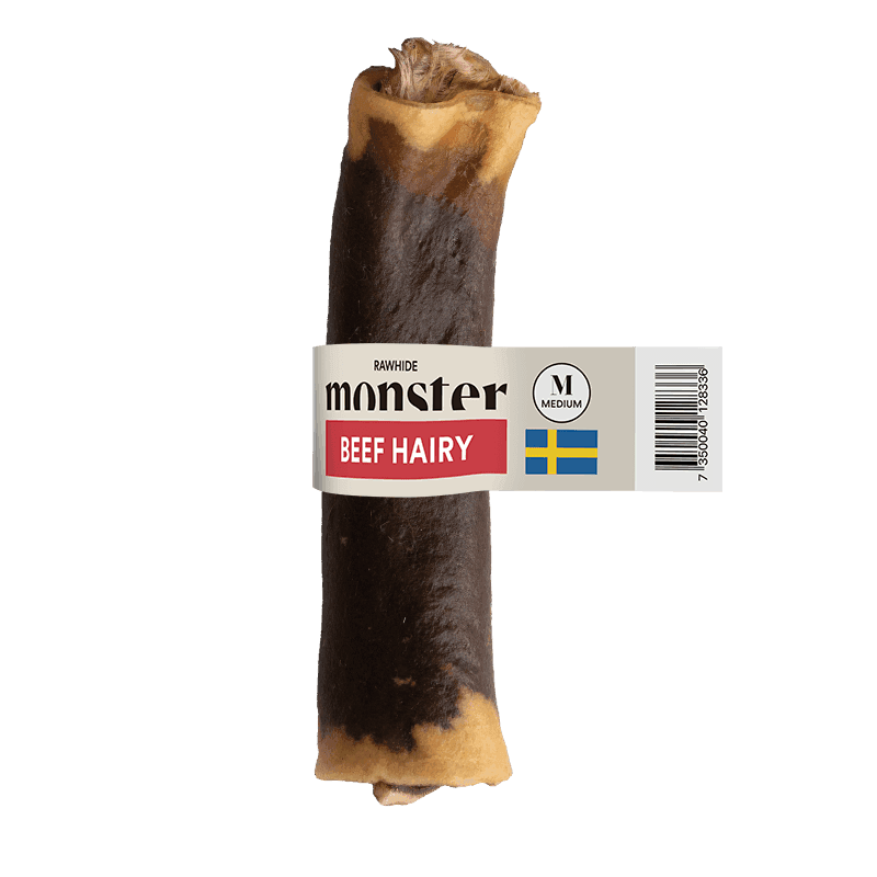 Hundtugg Rawhide Beef Hairy - L