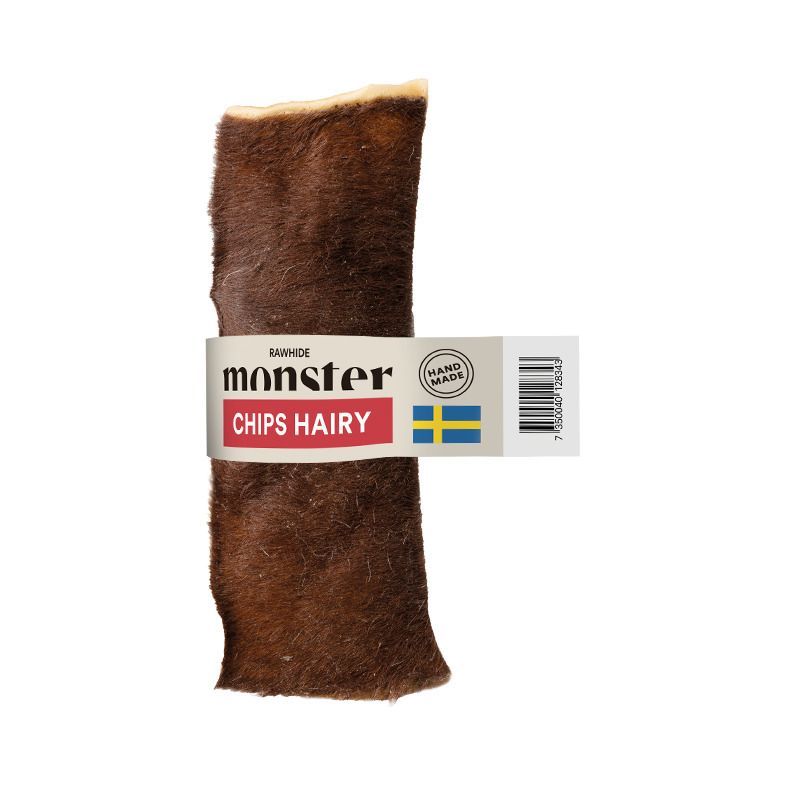 Monster Rawhide Beef Chips Hairy - 15 cm