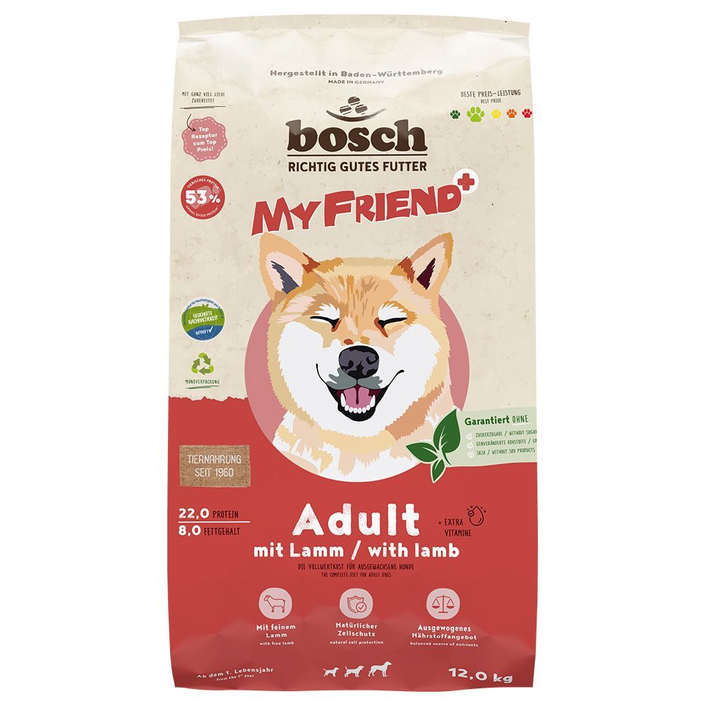 My Friend+ Dog Adult med lamm - 12 kg