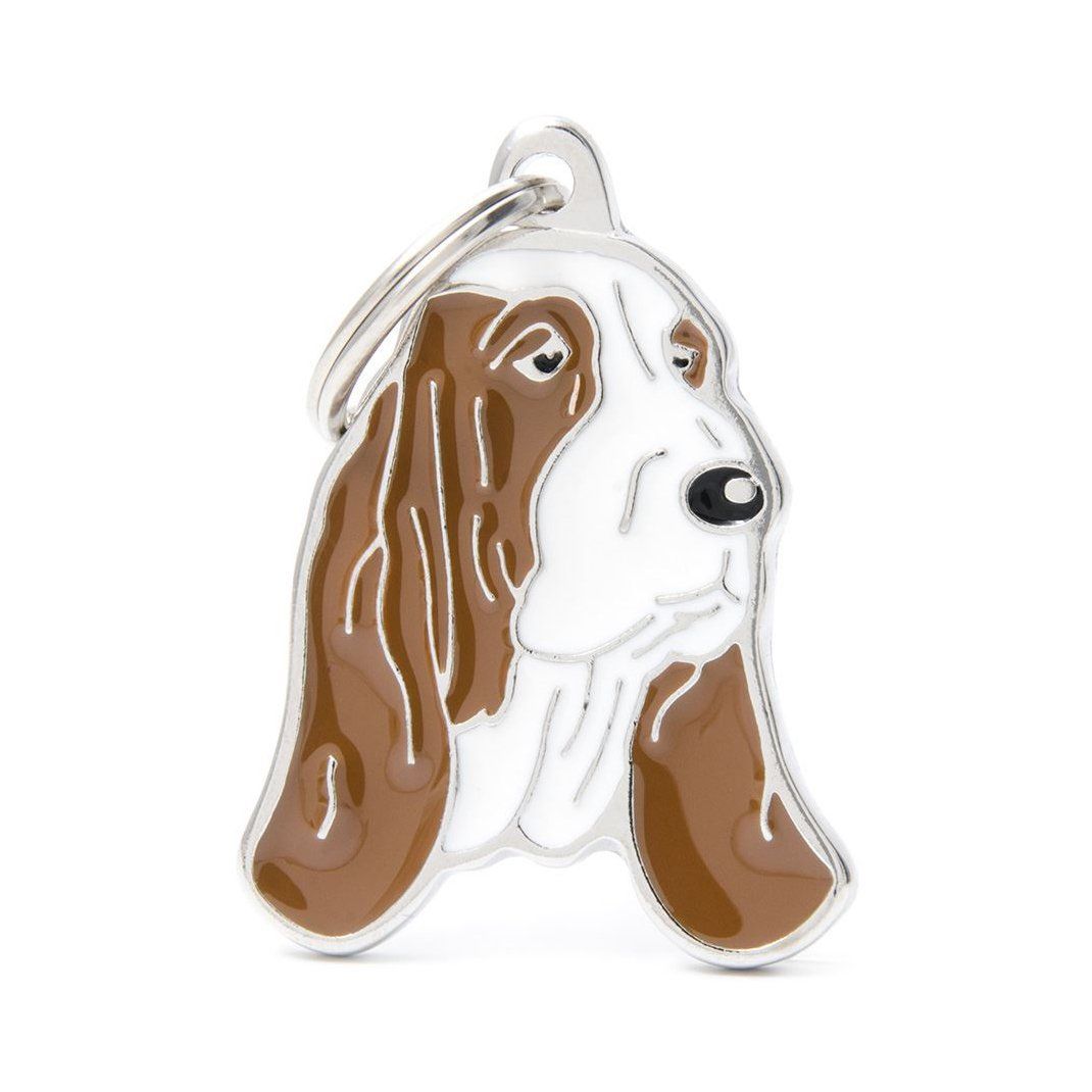 Halsbandssmycke med Rasmotiv - Basset