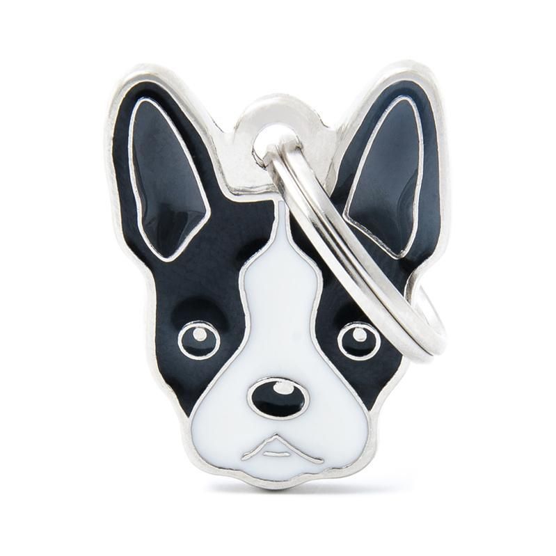 Halsbandssmycke med Rasmotiv - Bostonterrier