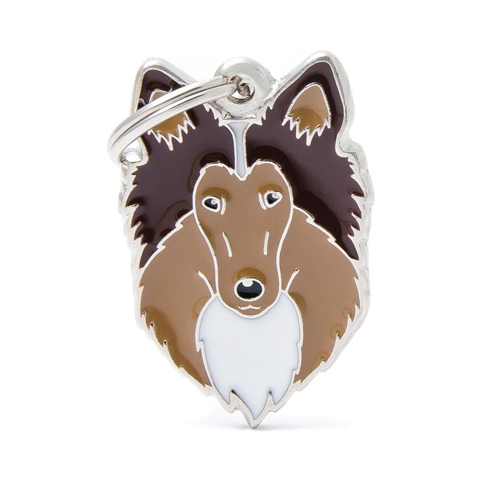 Halsbandssmycke med Rasmotiv - Collie