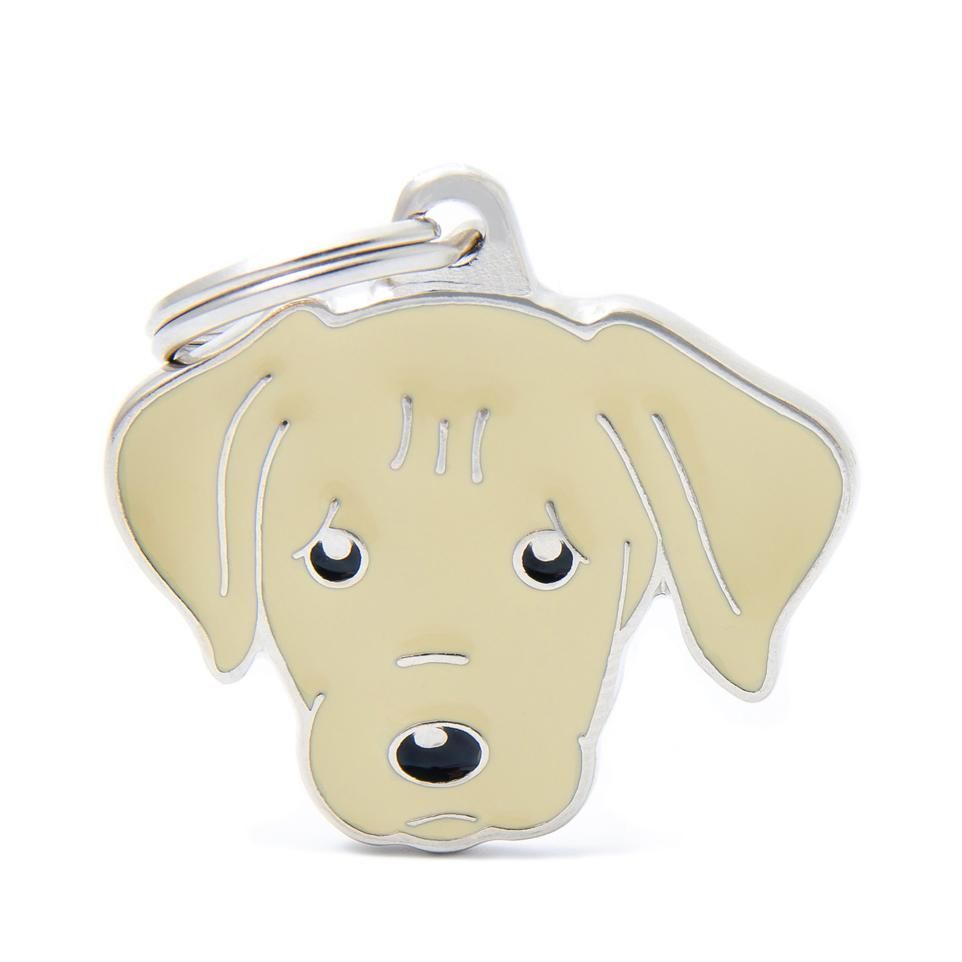 Halsbandssmycke med Rasmotiv - Labrador - Cream