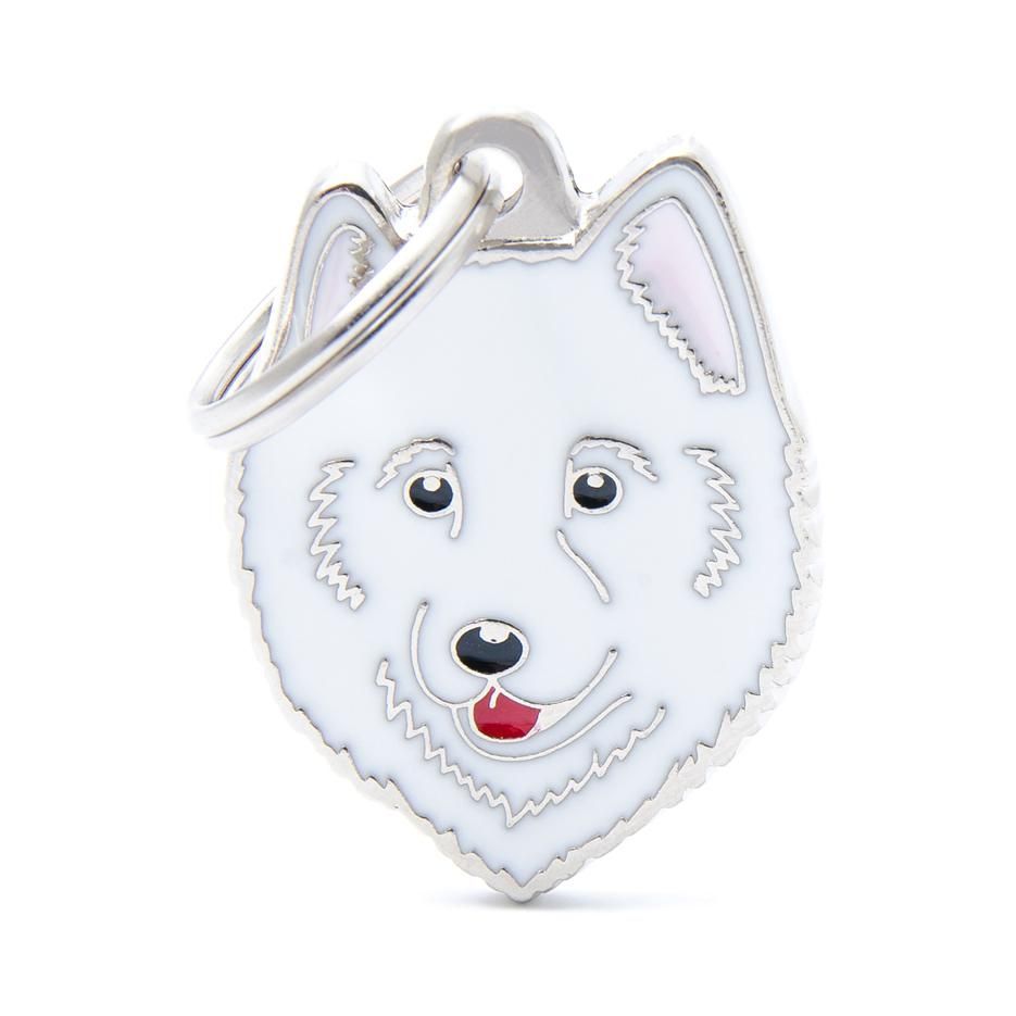 Halsbandssmycke med Rasmotiv - Samoyed