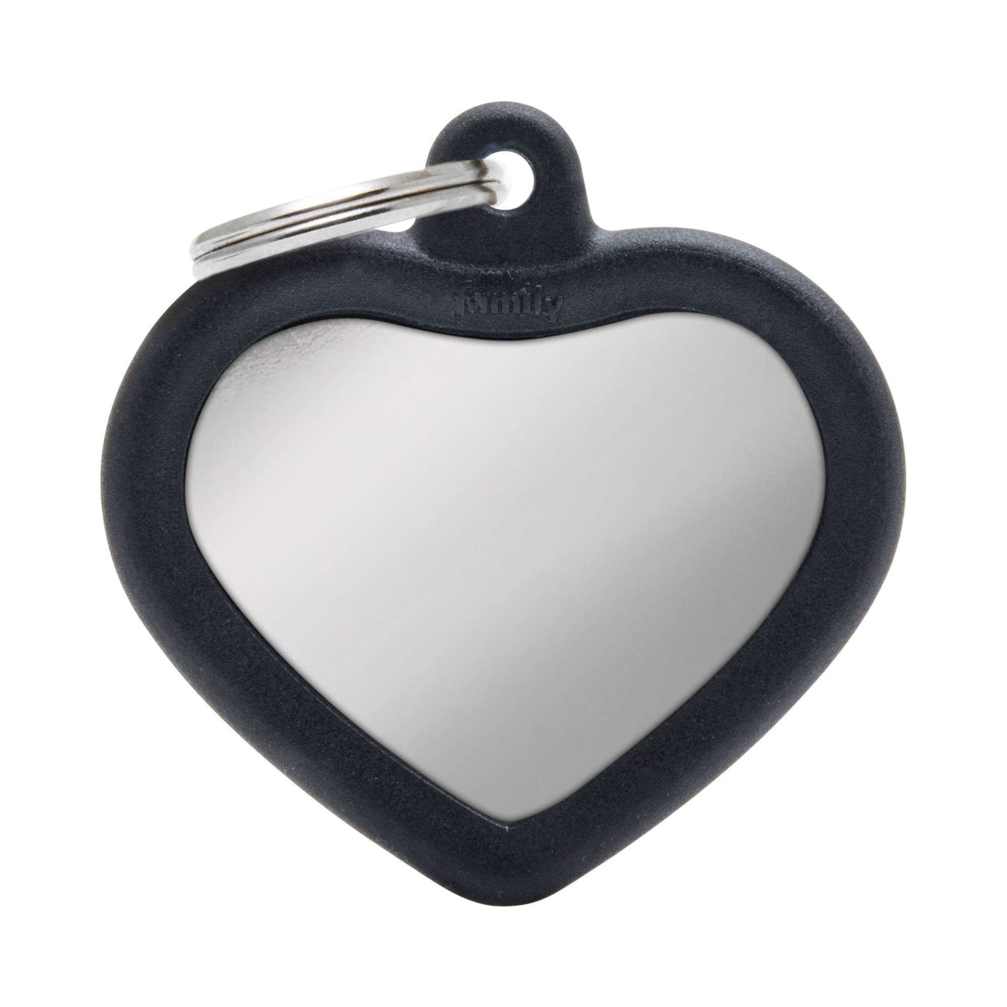 MyFamily Hush Silver/Svart - Hjärta