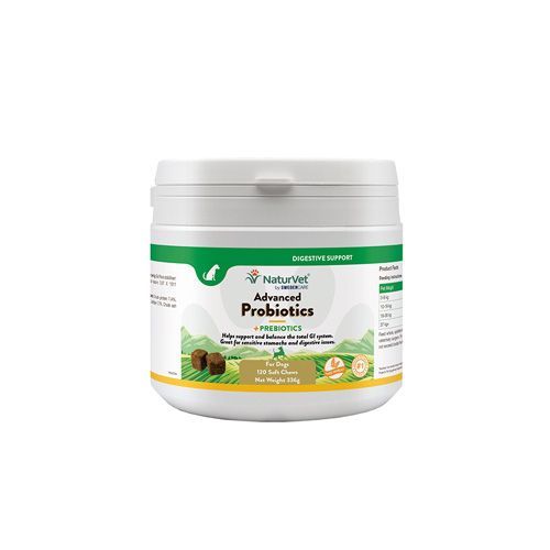 NaturVet Advanced Probiotics + - 120 Chews