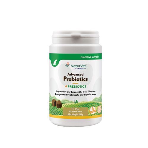 NaturVet Advanced Probiotics + - 70 Chews