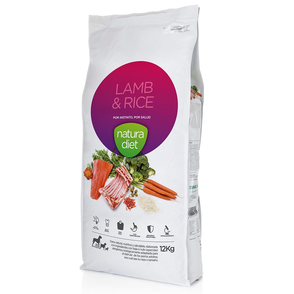 Natura Diet Adult lamm & ris  - 12 kg