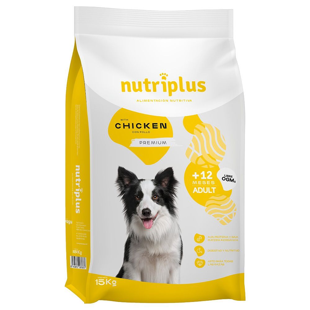 Nutriplus Adult Dog kyckling - 15 kg
