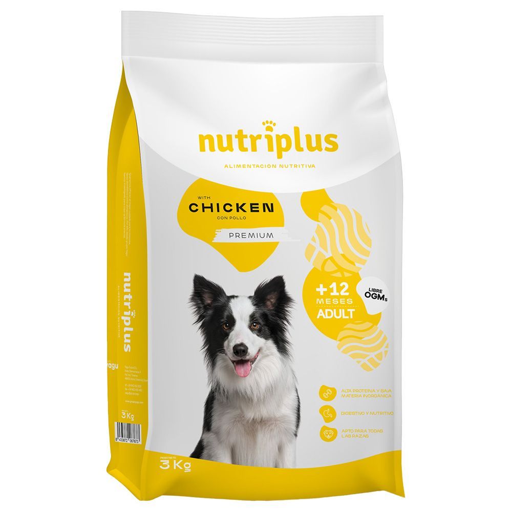 Nutriplus Adult Dog kyckling - 3 kg